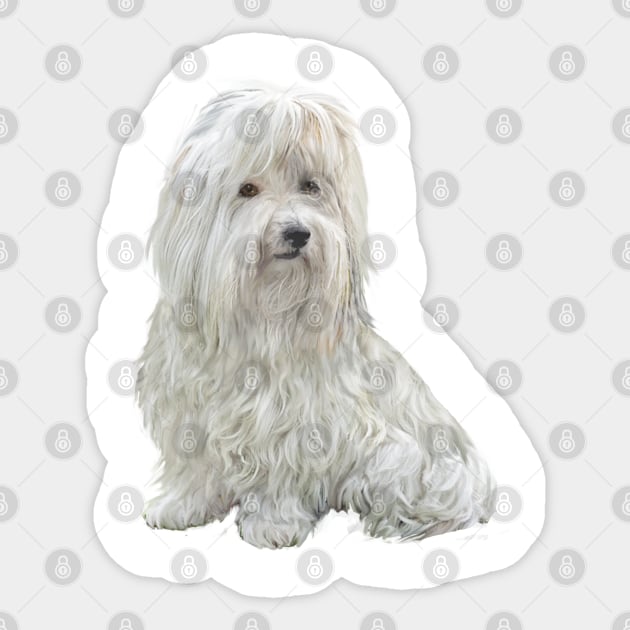 Coton de Tulear - just the dog Sticker by Dogs Galore and More